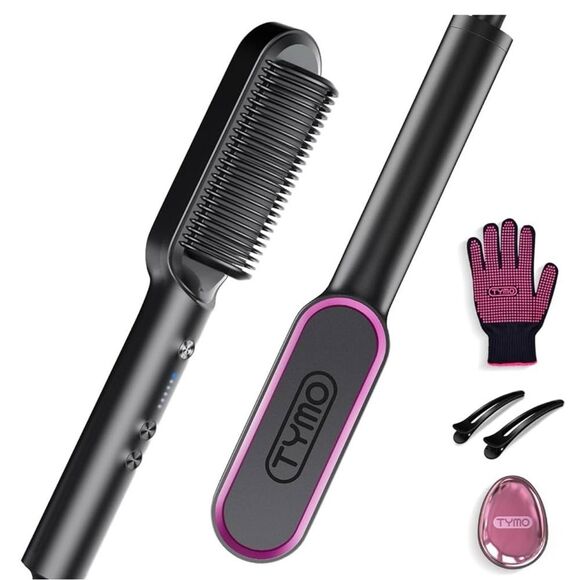 TYMO Ring Hair Straightener Comb with 5 Temps - Picture 1 of 6